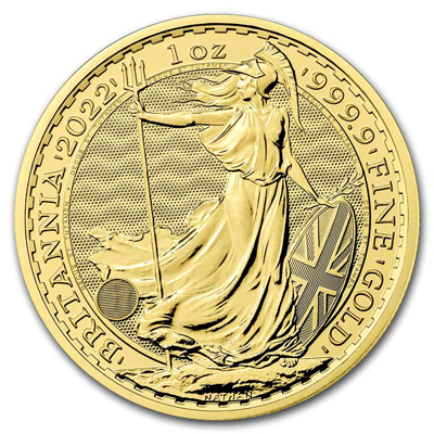 2022 Royal Mint Gold Britannia Reverse