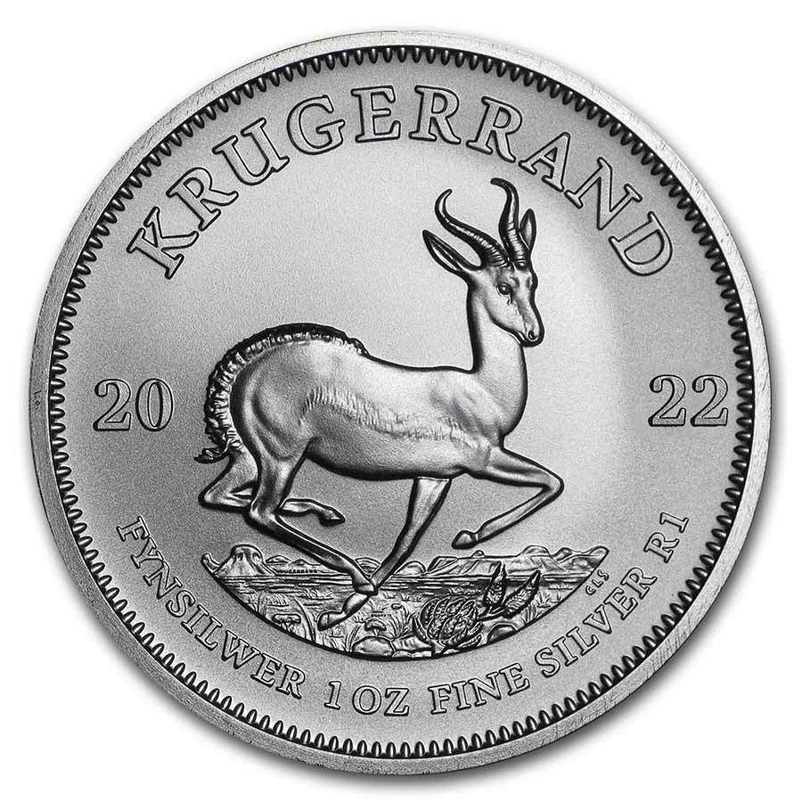 Reverse of 2022 South African Silver Krugerrand Coin