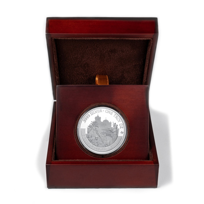 Buy 2022 Texas Silver Round with Wooden Display Case
