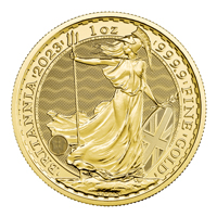 1oz 2023 King Charles III Royal Mint Gold Britannia Coin Reverse