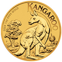 Reverse of 2023 Australian Gold Kangaroo