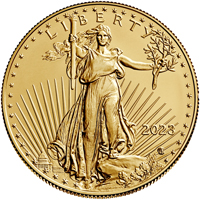 Obverse of 2023 American Gold Eagle Coin - Obverse