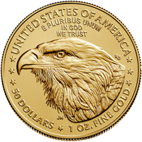 Reverse of 2023 American Gold Eagle Coin - Reverse
