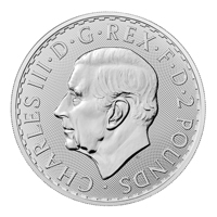 2023 King Charles III Royal Mint Silver Britannia Obverse