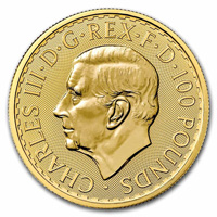 1oz 2024 King Charles III Royal Mint Gold Britannia Coin Obverse
