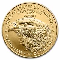 Reverse of 1/2 oz 2024 American Gold Eagle