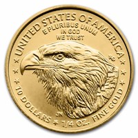 Reverse of Quarter oz 2024 American Gold Eagle