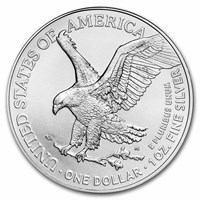 Reverse of 2024 American Silver Eagle Coin - Type 2