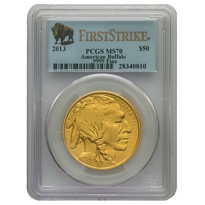 Obverse of MS-70 First Strike American Gold Buffalo