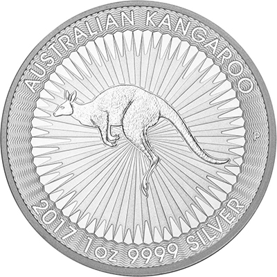 Reverse of 2017 Perth Mint Silver Kangaroo