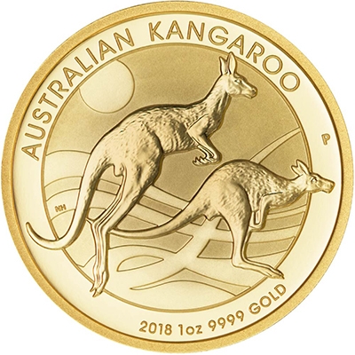 Reverse of 2017 Australian Gold Kangaroo